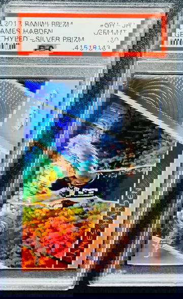 2017-18 Prizm James Harden Get Hyped Silver PSA 10 POP 8