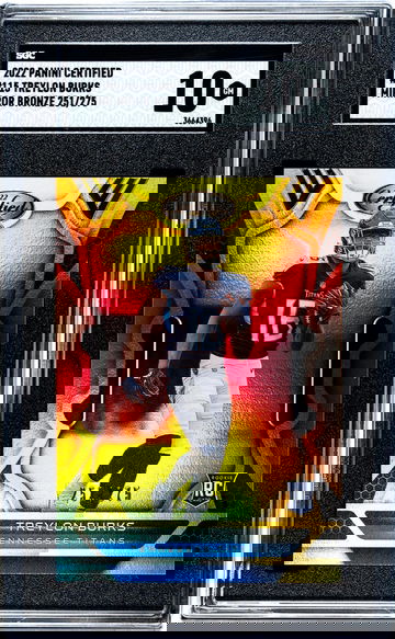 2022 Panini Certified #115 Treylon Burks Mirror Bronze /275 SGC 10