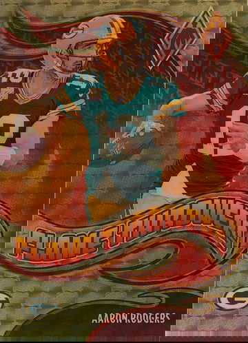 2021 Phoenix Aaron Rodgers Flame Throwers Gold Vinyl #1/1 PACKERS STEELERS SSP