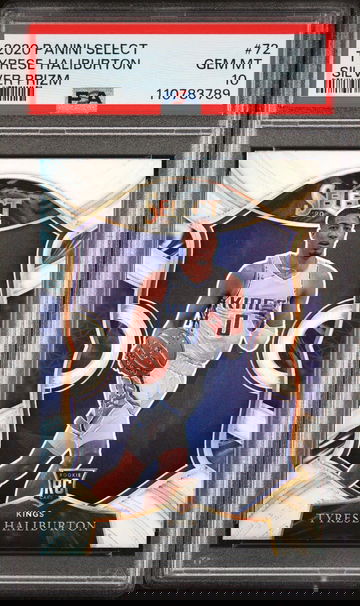 2020 Panini Select Silver Prizm Tyrese Haliburton #72 RC Concourse PSA 10