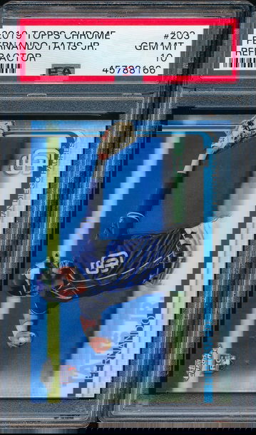 2019 Topps Chrome 203 Fernando Tatis Jr. Refractor RC - PSA 10 Gem Mint