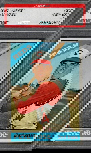 1966 Topps #30 Pete Rose PSA VG-EX 4