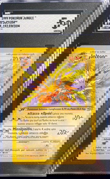 1999 Pokémon jungle #20 Jolteon rare first edition 1st Ed Italian 5 EX