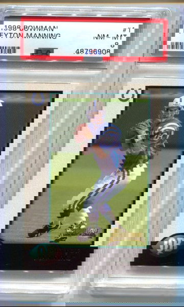 1998 Bowman Peyton Manning RC #1 PSA 8 NM-MT HOF