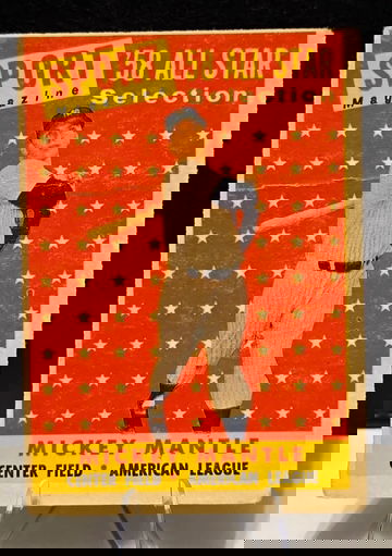 1958 Topps Baseball  Mickey Mantle  All Star #487  New York Yankees MLB HOF