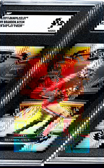 2023 Panini Select Silver Die-Cut Brandon Aiyuk #89 SGC 9