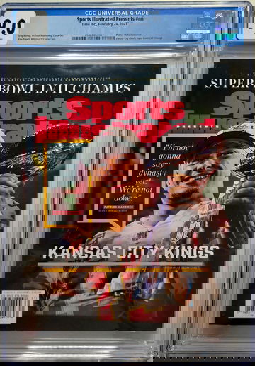 PATRICK MAHOMES KC CHIEFS 2023 Champs Sports Illustrated Magazine Graded CGC 9.0