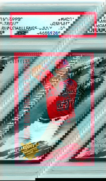 2019 Topps Home Run Challenge-July #HRC1 Mike Trout PSA 10 GEM MINT!