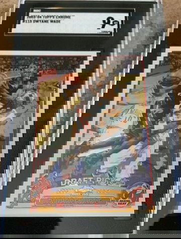 2003-04 Topps Chrome Dwyane Wade RC - SGC 9 Mint MT