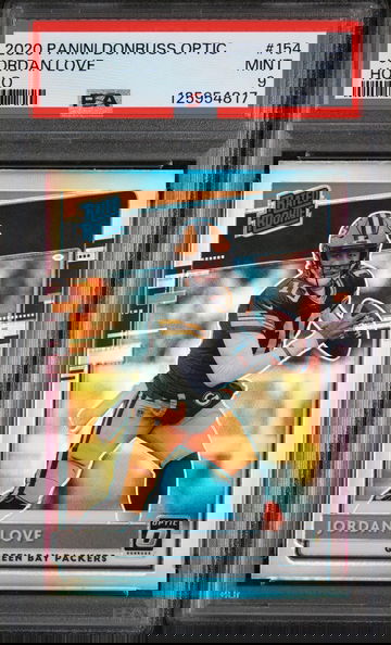 2020 Donruss Optic Rated Rookie Holo Jordan Love #154 PSA 9