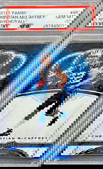 2017 Christian McCaffrey Panini Crown Royale #88 PSA 10 GEM MT