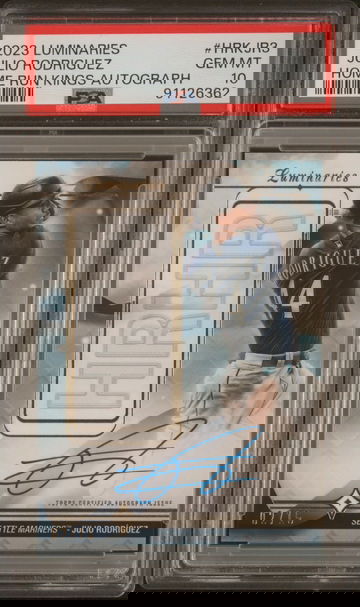 2023 Topps Luminaries Julio Rodriguez auto /15 PSA 10