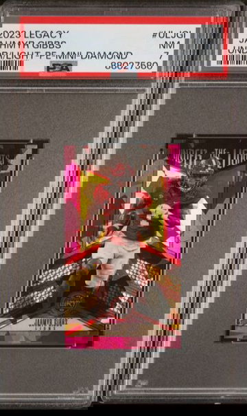 2023 Legacy Jahmyr Gibbs Under The Lights Mini Pink Diamond #ULJGI PSA 7 [FT-2C.24]