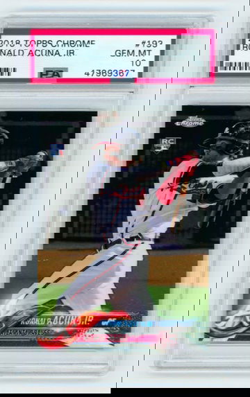 2018 Topps Chrome Ronald Acuna Jr. PSA 10