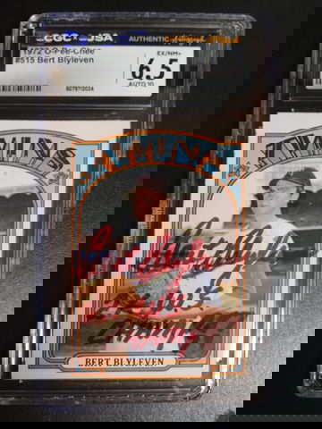 1972 o-pee-chee #515 Bert Blyleven CGC 6.5 JSA 10 