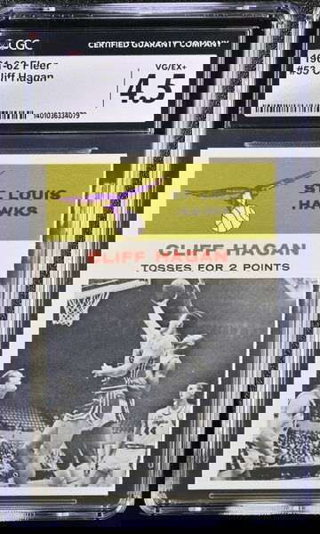 1961-62 FLEER CLIFF HAGAN #53 CGC 4.5 BK.A3.10