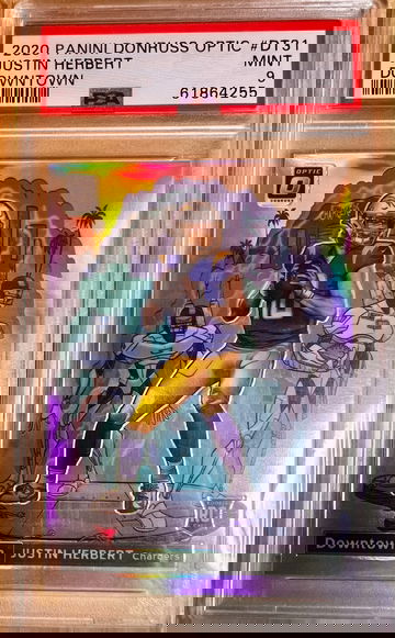 2020 Panini Donruss Optic Justin Herbert Rookie Downtown