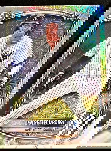 2025 Bowman  #BCP-16  Engelth Urena  Chrome Prospects Mega  Refractor Mojo  Yankees