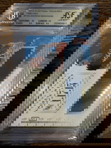 Andrew Wiggins RC Rookie 2014 National Treasures Timelines /99 BGS 9.5
