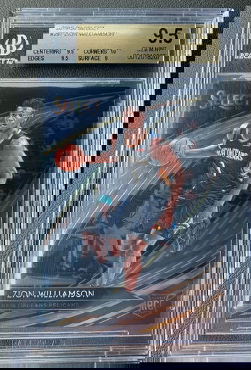 ZION WILLIAMSON SELECT COURTSIDE BGS 9.5 GEM MINT