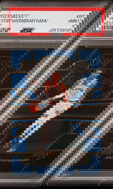 2023 Panini Select Concourse Blue Victor Wembanyama #87 PSA 9