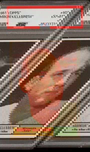 1961 Topps Harmon Killebrew #80 PSA 6 [BL-1C.44]