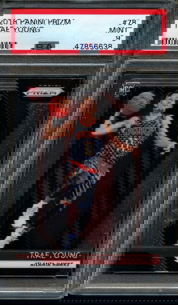 2018 Panini Prizm Trae Young #78 PSA Mint 9