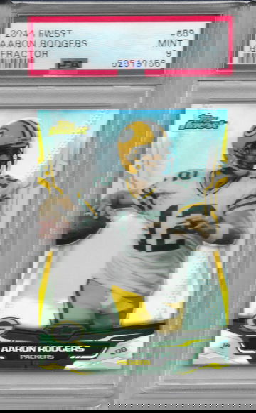 2014 Finest AARON RODGERS Refractor PSA 9 Mint Packers