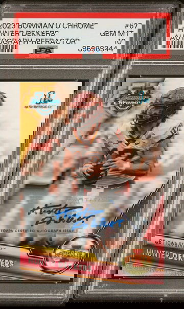 2023 Bowman University Chrome Hunter Dekkers #67 PSA 10