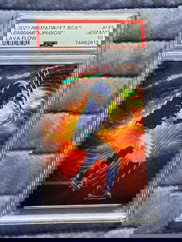 2022 Prizm Draft Picks Termarr Johnson Lava Flow SSP Case Hit Gem Mint 10 