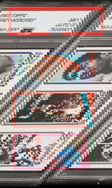 1980 Topps Sidney Moncrief Auto PSA 7