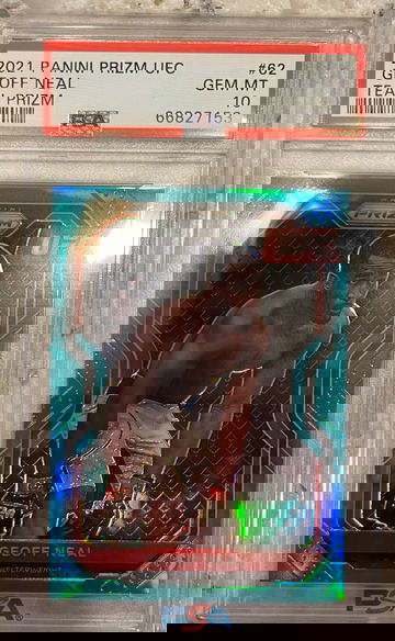 Geoff Neal Teal Prizm Refractor /49 - 2021 Panini Prizm UFC  #62 PSA 10 Gem Mint