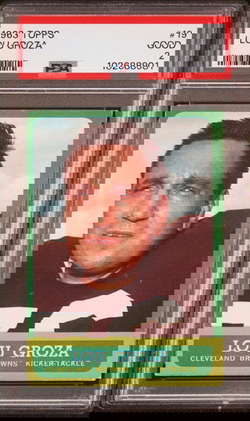 1963 Topps Lou Groza #19 PSA 2