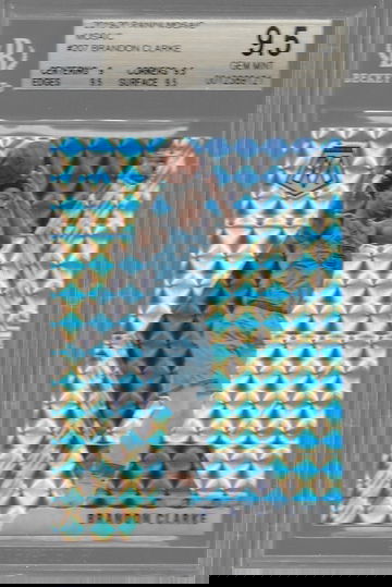 2019 Panini Mosaic Brandon Clarke mosaic prizm BGS 9.5 Gem Mint
