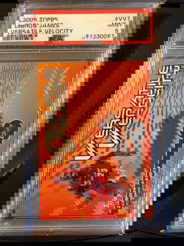 2005-06 Lebron James Topps Versatile Velocity Insert Card OSA 9