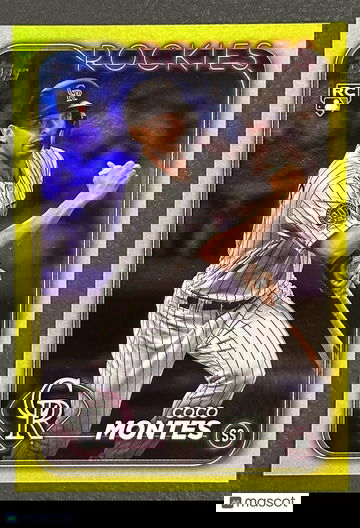 2024 Topps Series 1 COCO MONTES RC Gold FOIL Parallel Colorado Rockies