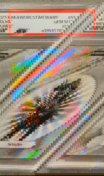 2023 Kakawow Disney 100 Star Wars Phantom 59 Sebula /100 Silver Fireworks PSA 10