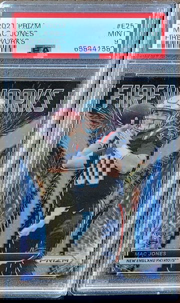 2021 MAC JONES Panini FIREWORKS Prizm PSA 9 Rookie RC #F25 *LOW POP*