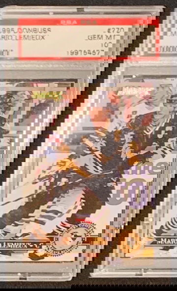 1995 Donruss #270 Mario Lemieux PSA 10 Gem-Mint POP 6!!!