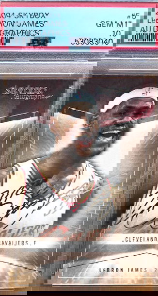 2004 Skybox Autographics LeBron James #5 PSA 10 GEM MINT