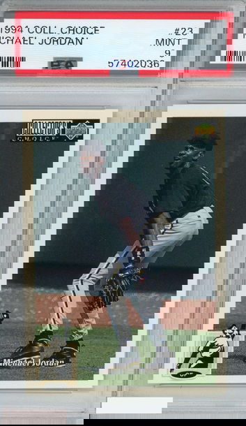 1994 COLLECTORS CHOICE MICHAEL JORDAN #23 CHICAGO BULLS HOF PSA 9 MINT