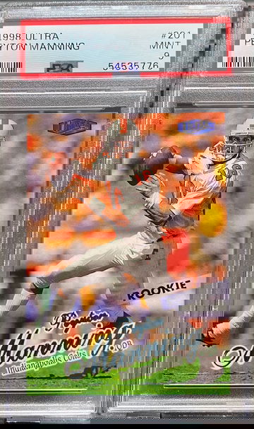 1998 Fleer Ultra Peyton Manning PSA 9