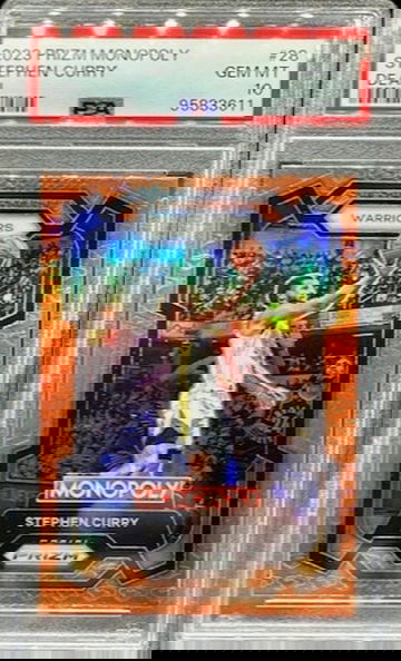 2023-24 Panini Prizm Monopoly Stephen Curry Deal SSP PSA 10 #28 POP 10