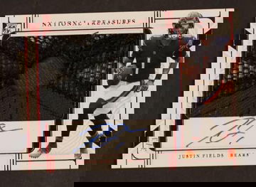 2021 National Treasure Justin Fields Cap Auto /3