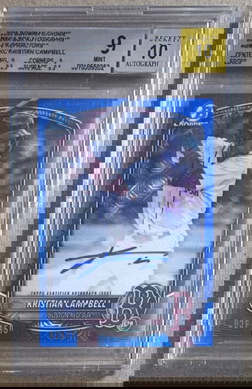 2025 Bowman Chrome Mega Box Autographs Kristian Campbell Blue Refractor