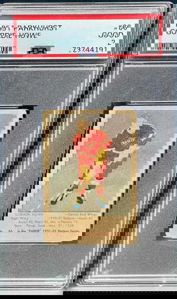 1951 Parkhurst Gordie Howe rookie PSA 2