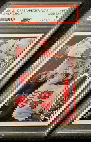 2012 Topps Opening Day Mike Trout 2ND YEAR CARD #85 PSA 10 GEM MINT *GOAT*