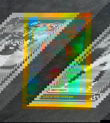 2021 Donruss Premium Zach Wilson Press Proof Gold Rated Rookie