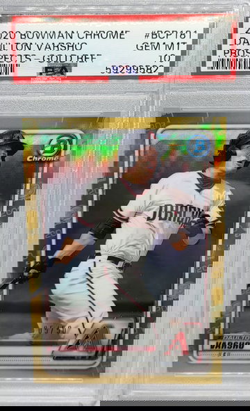 2020 Bowman Chrome Prospects #BCP181 Daulton Varsho Gold #5/50 PSA 10 Gem Mint