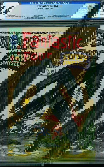 FANTASTIC FOUR #64, CGC 9.4 NM